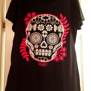 LOUNGEFLY Sugar Skull Tee Top